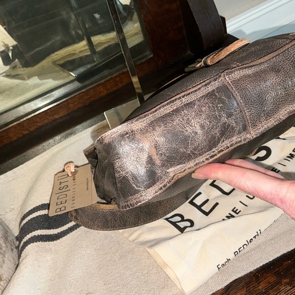 NWT Bed Stu Leather Venice Beach Crossbody Shoulder Bag Teak Lux MSRP $240 - Picture 8 of 14